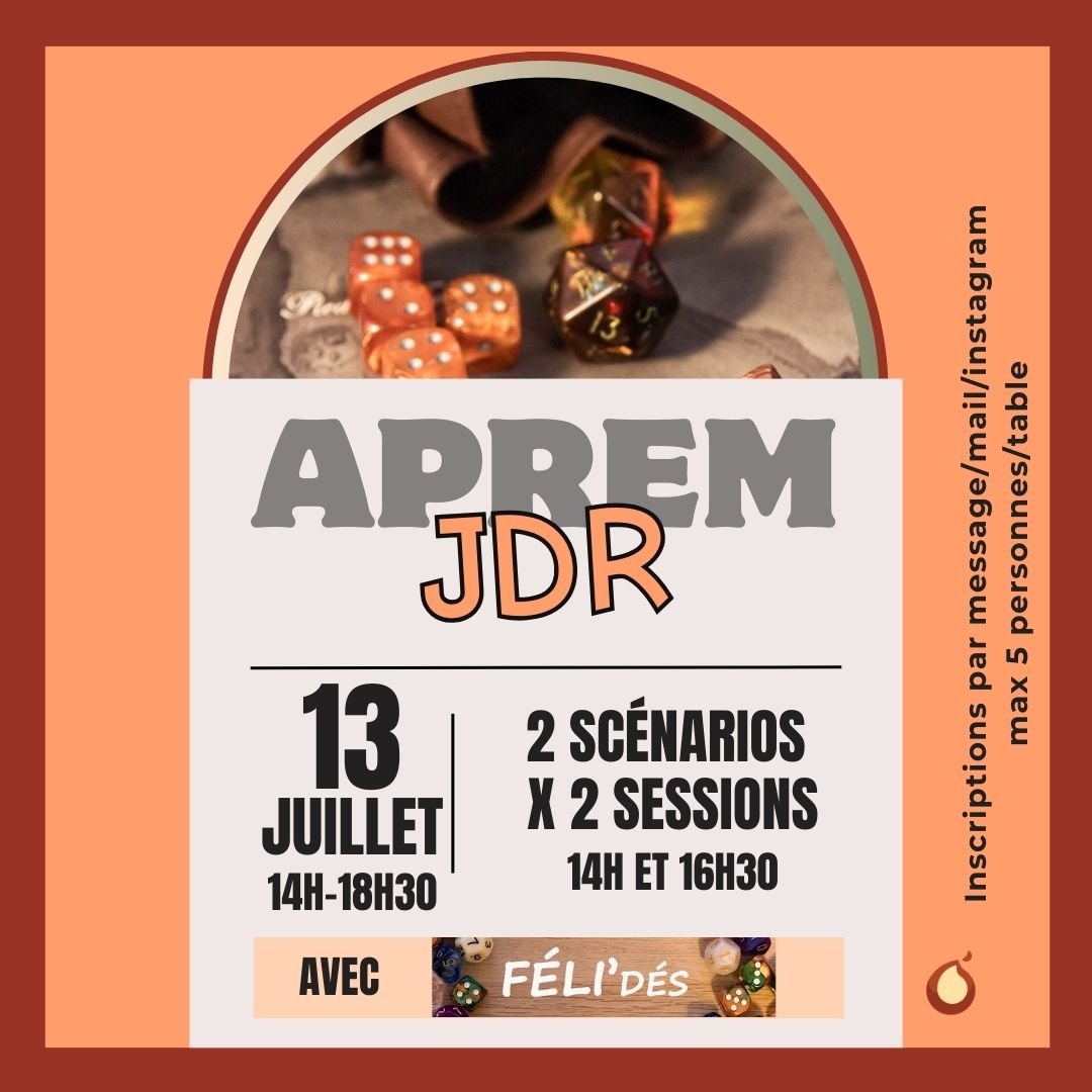 Aprem JDR le 13 juillet