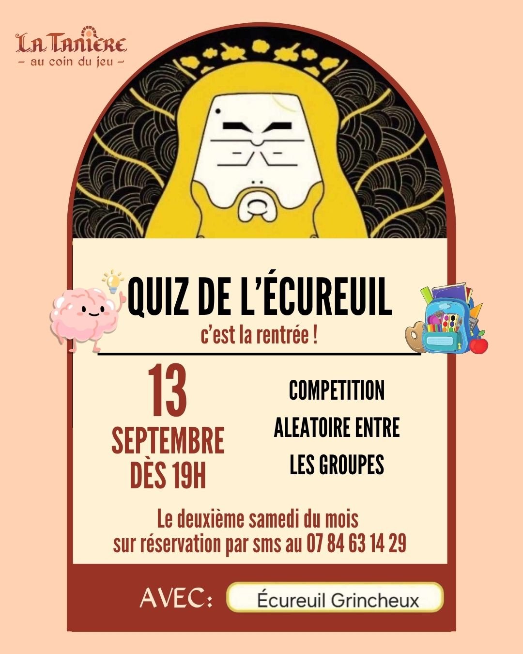 Quiz de la rentrée de l’écureuil grincheux