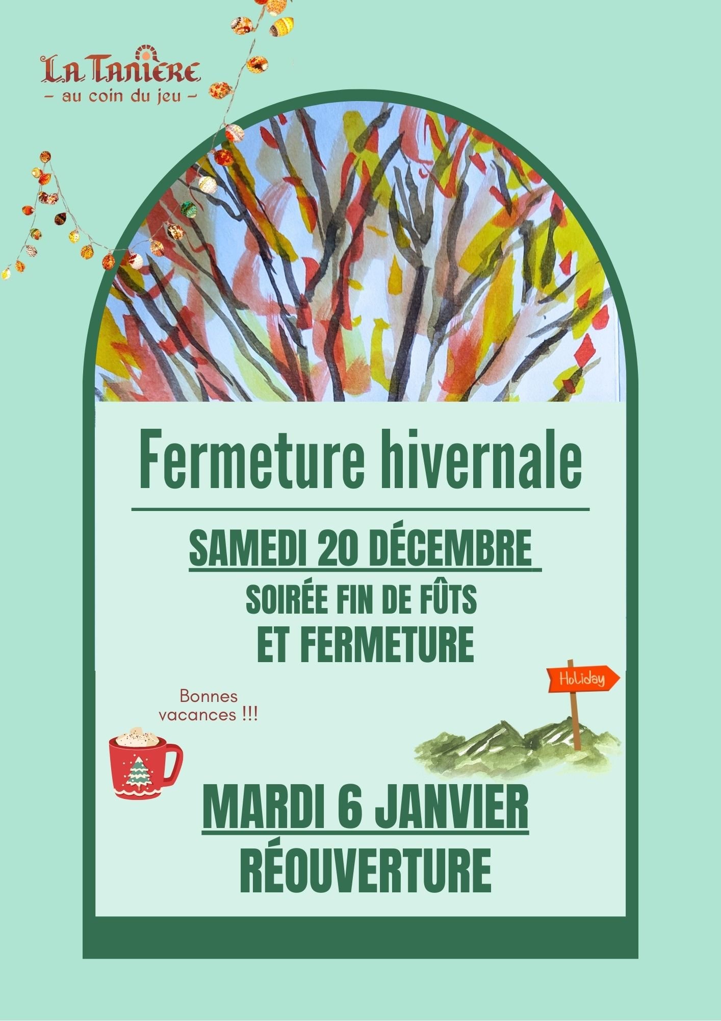 Fermeture Hivernale