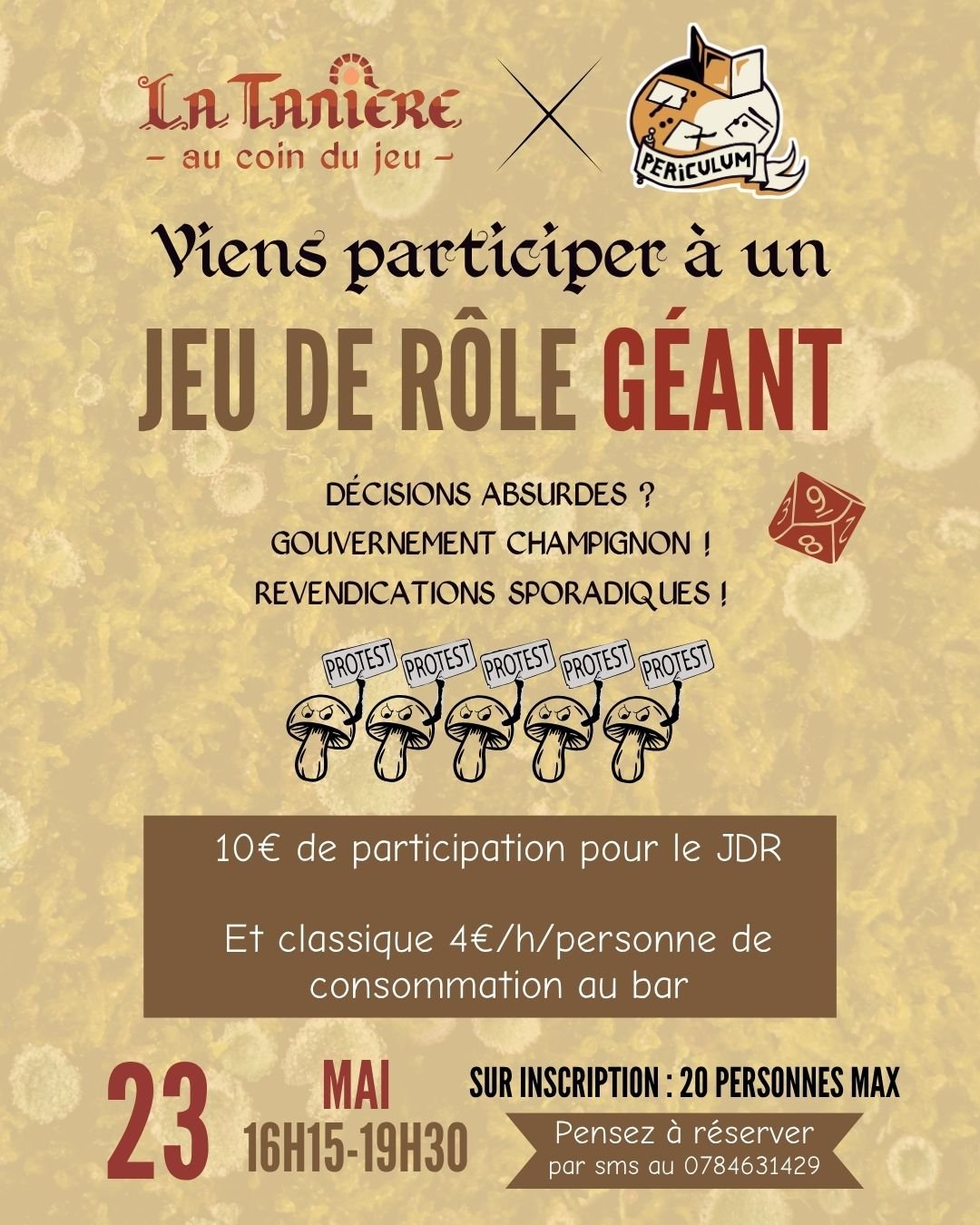 Jeu de Rôle Géant : la manifestation des champignons