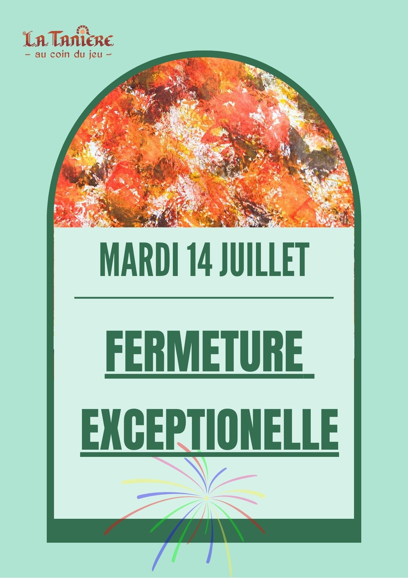 Fermeture 14 juillet